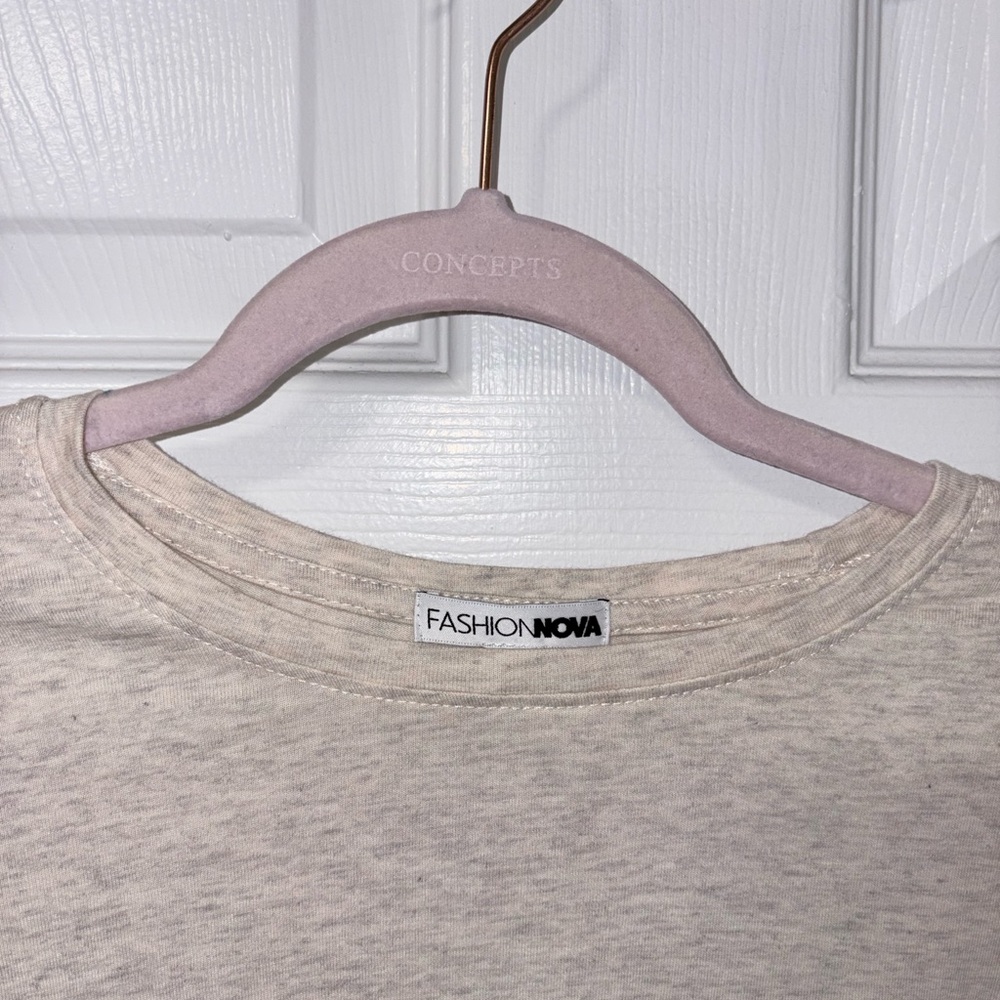 Fashion Nova Beige Casual Top - Picture 2 of 4